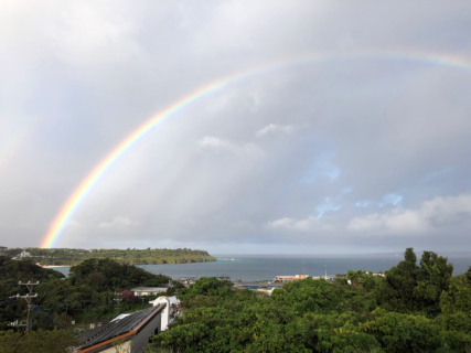 朝から綺麗な虹・・・続けて