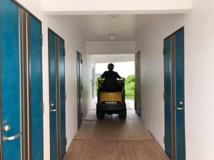 器材干し場に続き　新しい工事始まりました